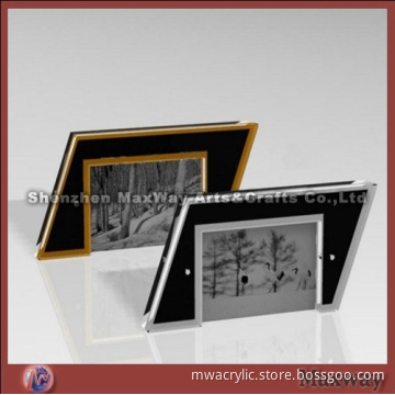 Equisite Modern High Transparency Parallelogram Acrylic/PMMA Picture/Photo/Card Holder/Frame/Stand